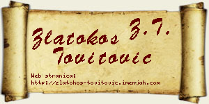 Zlatokos Tovitović vizit kartica